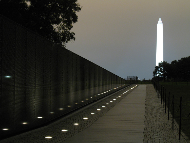 Reflection of the Washington Monument on The Wall